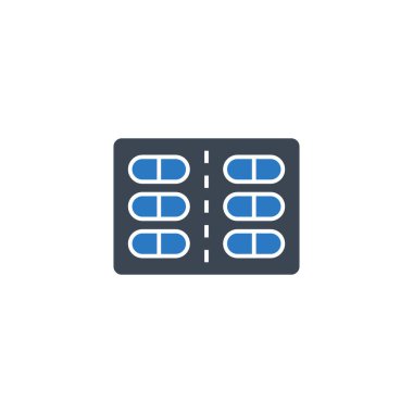 Haplarla ilgili vektör simgesi.