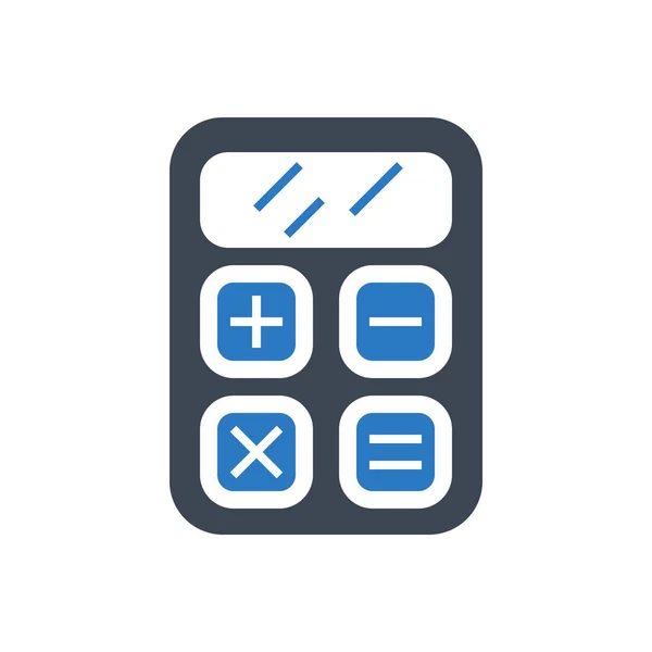 SEO Calculator Vector Glyphh Icon — стоковый вектор