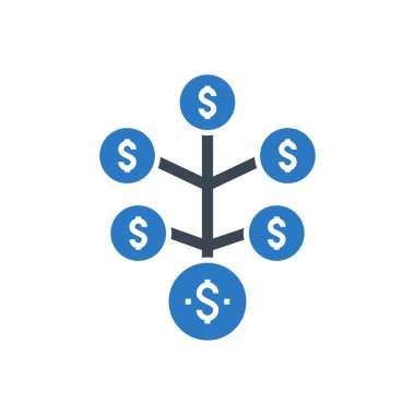 Yatırım Vektörü Glyph Simgesine Dönüş