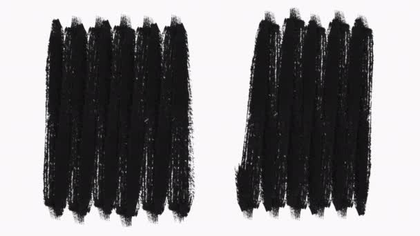 Frame - Paint Brush Strokes Transition Reveal with Luma Matte - Transparantie. — Stockvideo