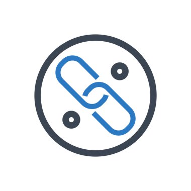 Bağlantı Vektörü Kabartma Simgesi