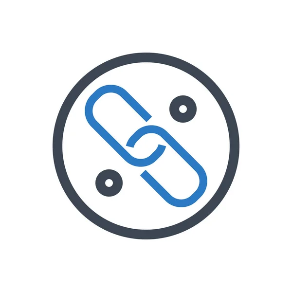 Link Vector Glyph Icon — Stock Vector