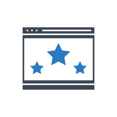 Web Sitesi Sıralama Vektörü Glyph Simgesi