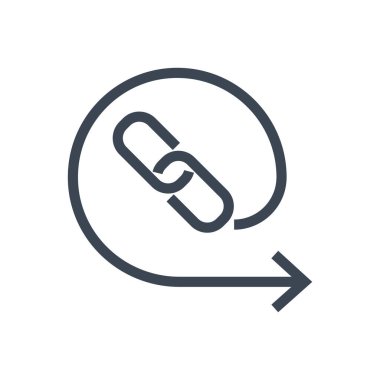 Arka Bağlantı Satır Vektörü Glyph Simgesi