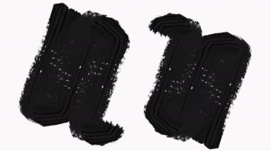 Çerçeve - Fırça Vuruşları Luma Matte ile Geçiş Açılımı - Şeffaflık.