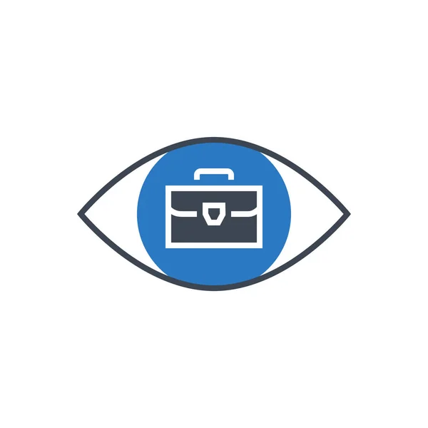 Portfolio Demonstration Vector Glyph Icon — Stockvektor