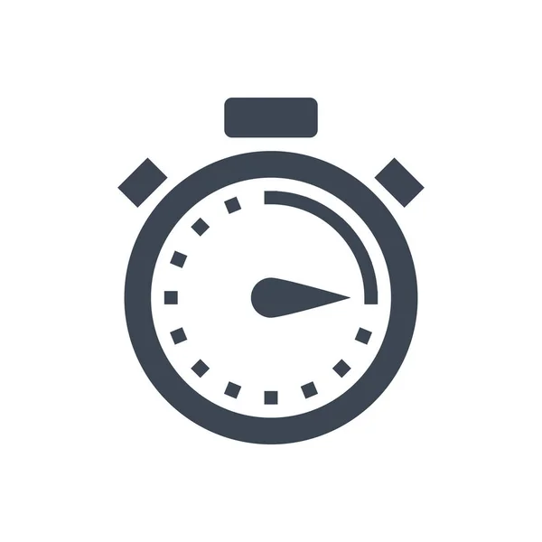 Stopwatch vektor Glyph ikon — Stock Vector