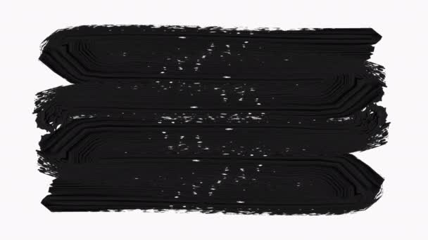 Cadre - Paint Brush Strokes Transition Reveal avec Luma Matte - Transparence. — Video