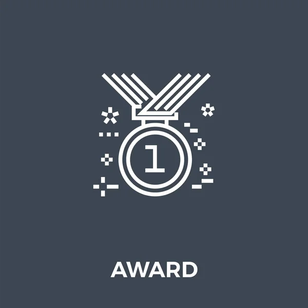 Award Icon Vector. — Stock Vector