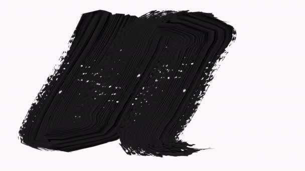 Frame - Paint Brush Strokes Transition Reveal with Luma Matte - Transparency. — Stock Video