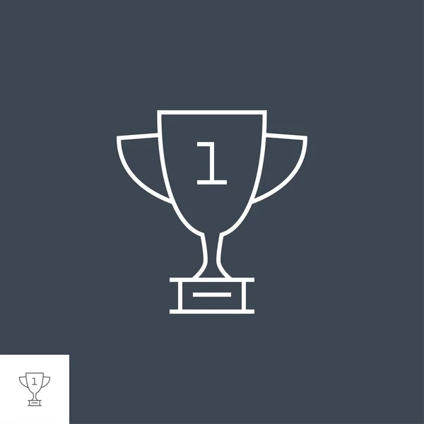 Award Related Vector Line Icon — Stock Vector