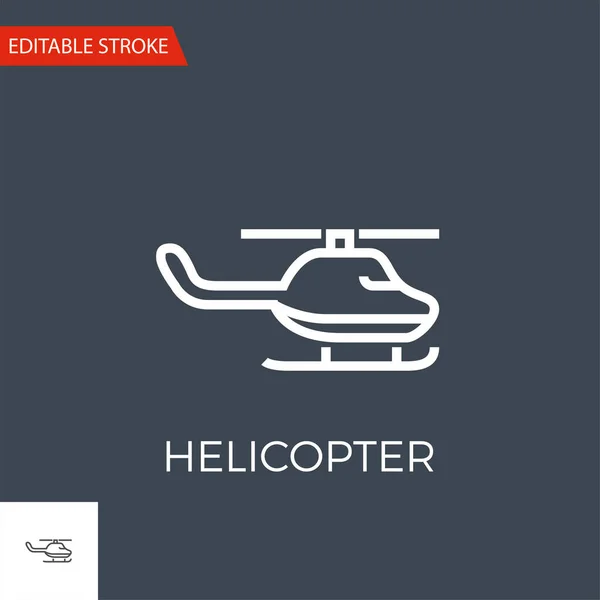 Helikopter vektor ikon — Stock vektor