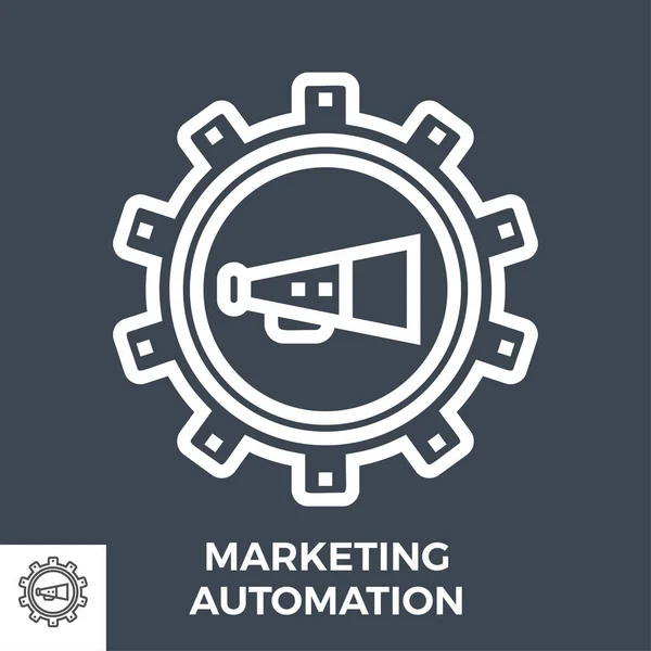 Marketing automation icon — Stock Vector