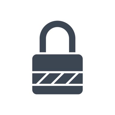 Asma kilit Vektör Kabartma Simgesi