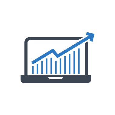 Büyüme Trafik Vektörü Glyph Simgesi