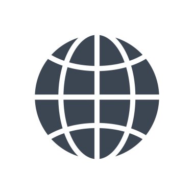 Küre Vektörü Kabartma Simgesi