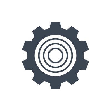 Vites Vektörü Glyph Simgesi