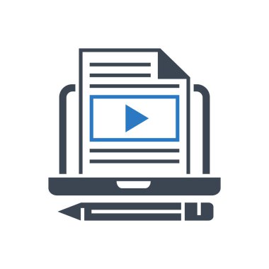 Günlük Satırı Vektör Sembolü Simgesi