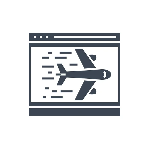 Página de aterrizaje Vector Glyph Icon — Archivo Imágenes Vectoriales