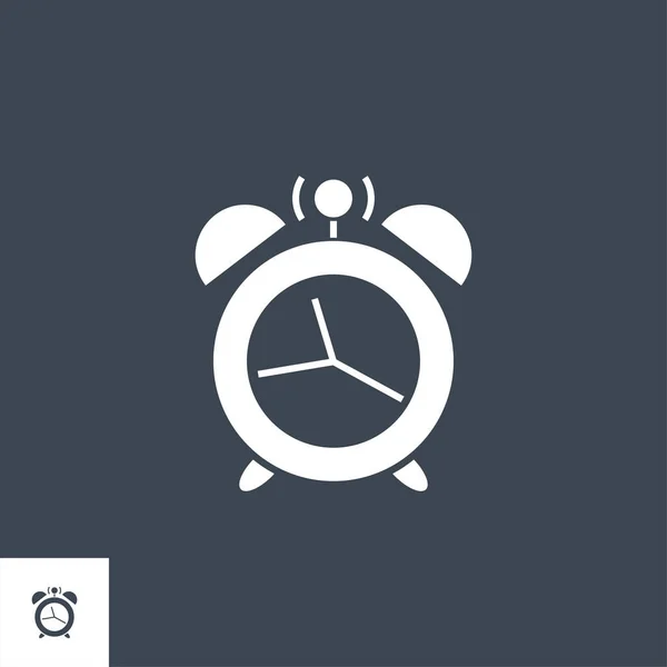 Icona del glifo vettoriale correlata all'orologio. — Vettoriale Stock
