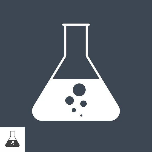 Icona del glifo vettoriale correlata alla chimica. — Vettoriale Stock