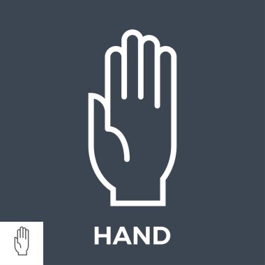 İnce çizgi vektör simgesi