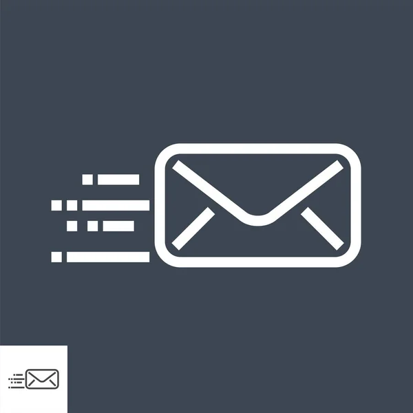 E- posta İnce Satır Vektör Simgesi — Stok Vektör