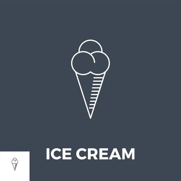 Вектор значка мороженого. — стоковый вектор