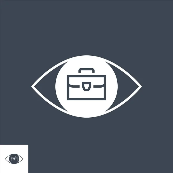 Icono de glifo vectorial de demostración de cartera — Vector de stock