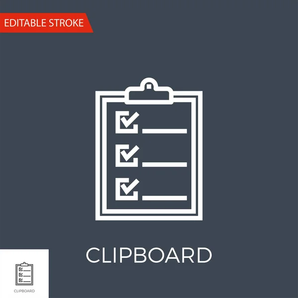 Clipboard Vector Icon — Stock Vector