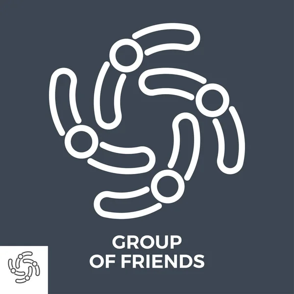 Group of friends — Stock Vector