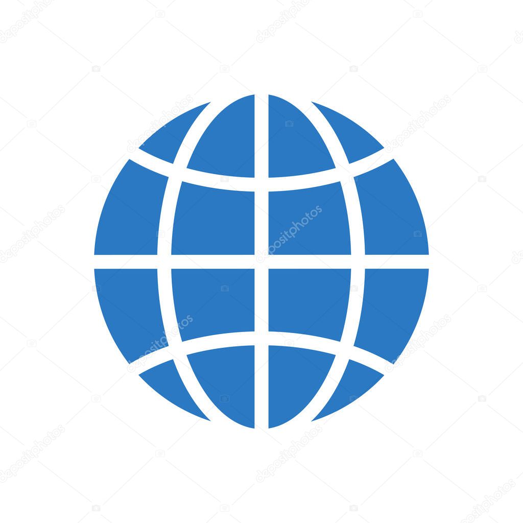 Globe Related Vector Glyph Icon. Isolated on White Background. Vector Illustration.