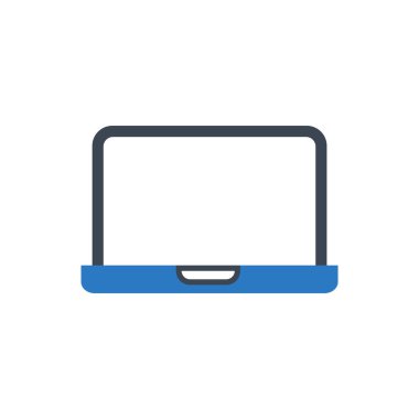 Dizüstü bilgisayar Vektörü Glyph Simgesi