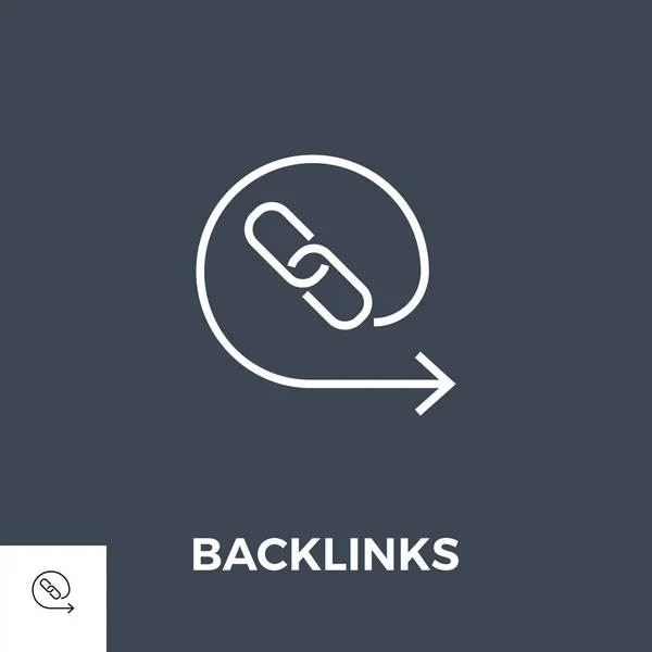 Backlinks Ícono Vector. — Archivo Imágenes Vectoriales