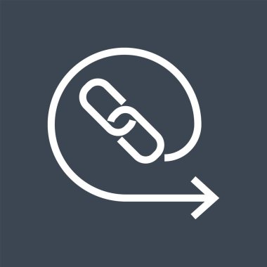 İlişkili Vektör Kabartma Simgesi Bağlantıları.