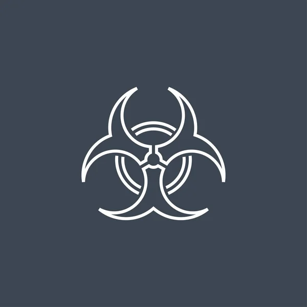 Biological Hazard Vector Icon — Stock Vector