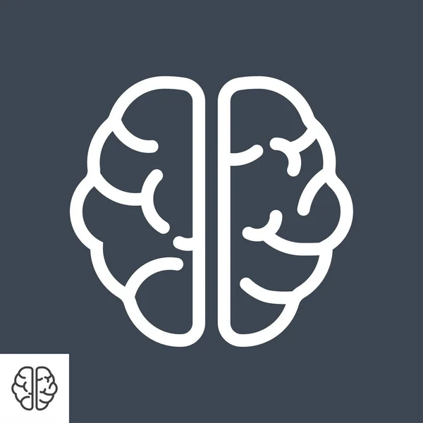 Brain Vector Line Icons — Stock Vector