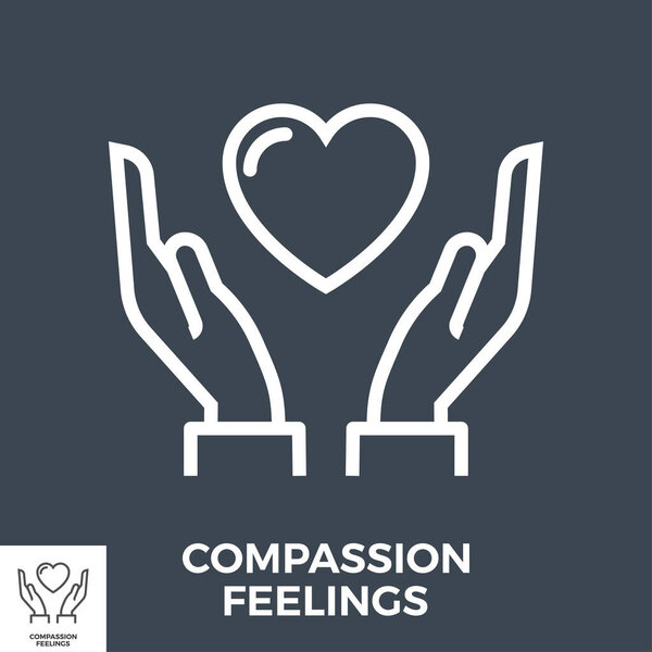 Compassion feelings icon