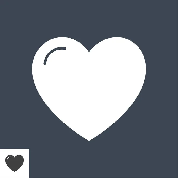 Icona vettoriale del cuore — Vettoriale Stock