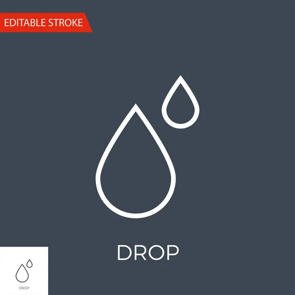 Drop Vector Icon — Stock Vector
