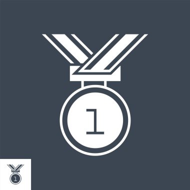 Ödüllü Vektör Glyph Simgesi.