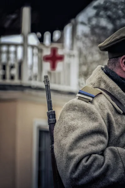 Естонська Солдата Громадянській Війні 1918 Року — стокове фото