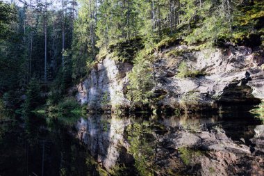 Estonya 'da güzel bir yer. Taevaskoda.