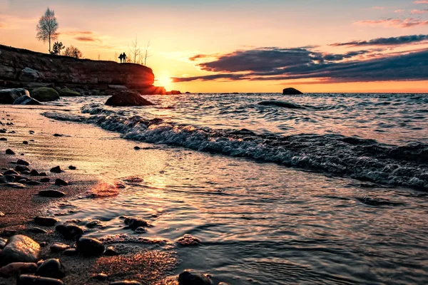 Stunningly Beautiful Sunset View Baltic Sea — Stock Photo, Image