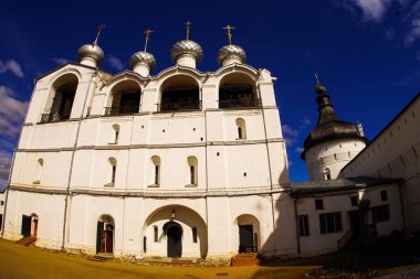 Rostov şehrindeki antik Kremlin. Yaroslavl bölgesi, Rusya