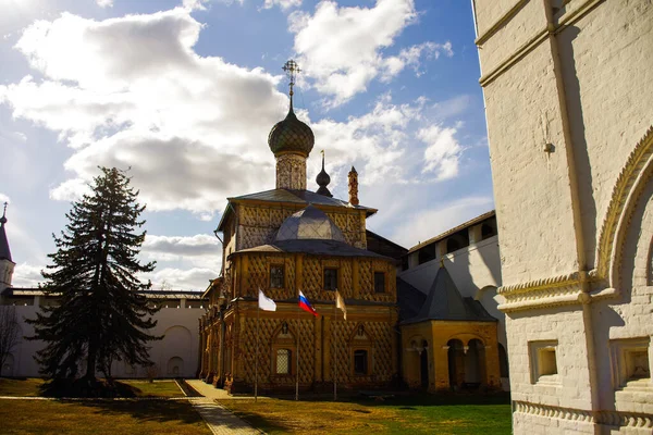 Starověký Kreml Městě Rostov Jaroslavl Rusko — Stock fotografie