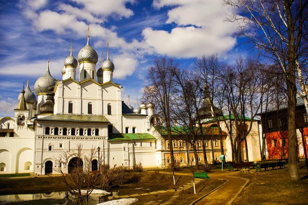 Antiguo Kremlin Ciudad Rostov Región Yaroslavl Rusia — Foto de Stock