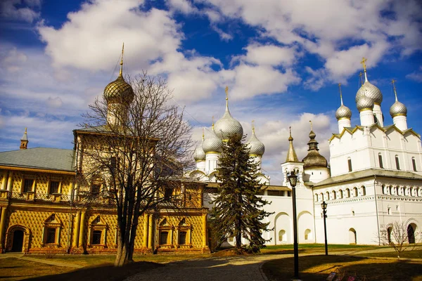 Rostov Şehrindeki Antik Kremlin Yaroslavl Bölgesi Rusya — Stok fotoğraf