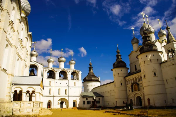 Starověký Kreml Městě Rostov Jaroslavl Rusko — Stock fotografie