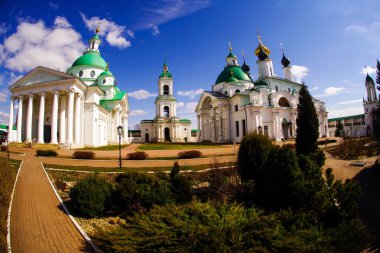 Rostov kentindeki Spaso-Yakovlevsky Dimitriev manastırı. Yaroslavl bölgesi. Rusya